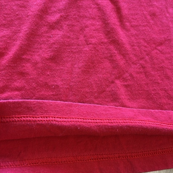 Vintage 90s Paris Eiffel Tower Red France Embroidered 100% Cotton T Shirt Large - Picture 5 of 7